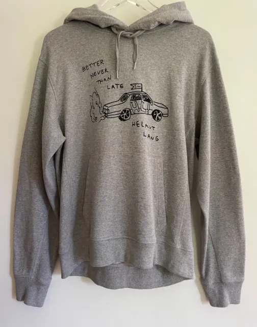 Helmut Lang x Saintwoods Taxi Hoodie See You Soon Collection Gray MensM/Womens L