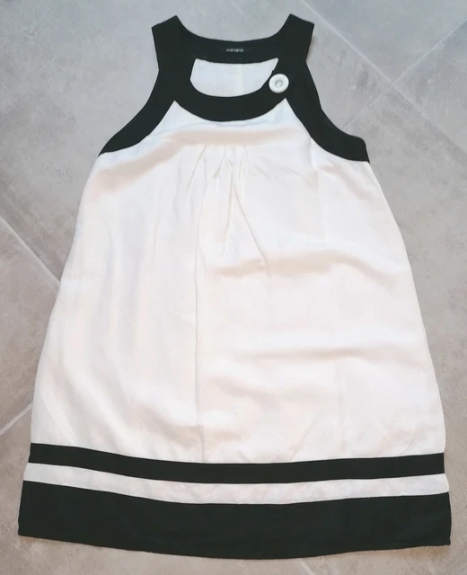Robe De Cocktail Blanche Xanaka - Taille 36, Style évasé Sans Manches, Occasion Très Bon état