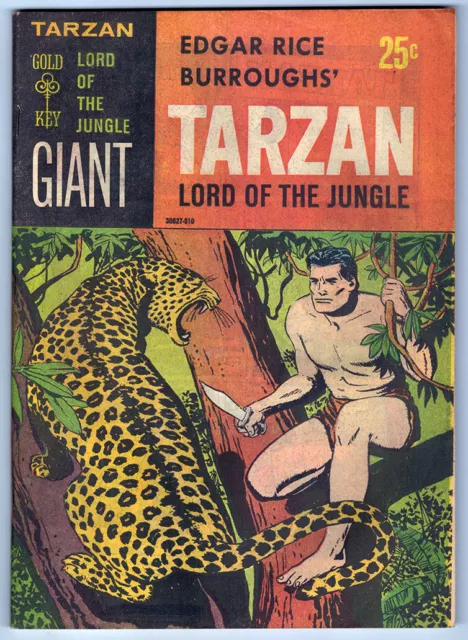 TARZAN LORD OF THE JUNGLE #1 in VF+ a 1965 GOLD KEY Giant comic by Burroughs