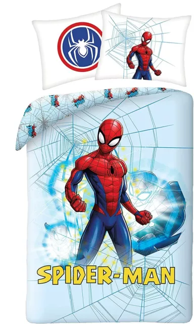 Spiderman Set Cama Funda Nórdica 140x200cm Algodón Marvel Oficial Original