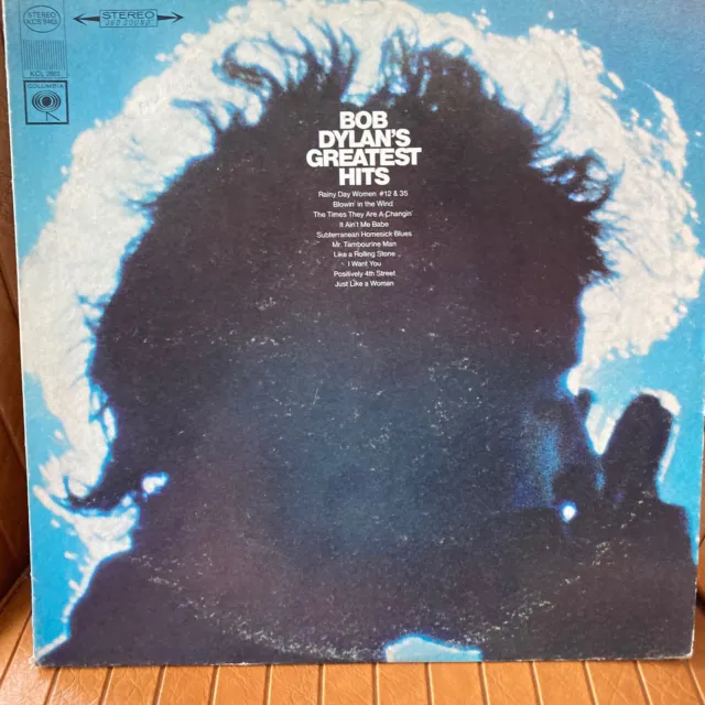 Bob Dylan Greatest Hits First Press Columbia Two Eye Vinyl Lp Record Album Clean