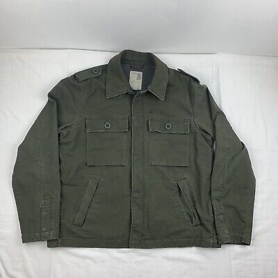 Old Navy Military Jacket Adult Large Green Heavy Duty Army Coat Y2K 2006 Mens
