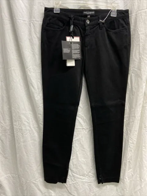 NWT  Dolce And Gabbana Black Jeans Sz 44