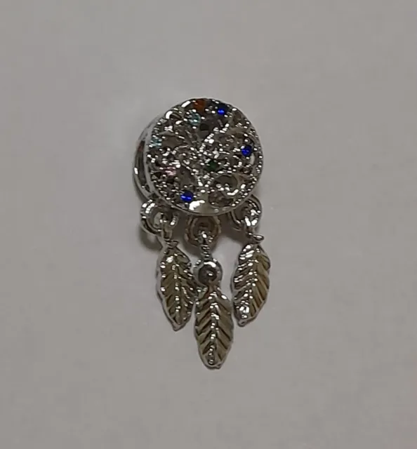 Ciondolo Charm in acciaio color argento simil Pandora Pendente Porta Fortuna