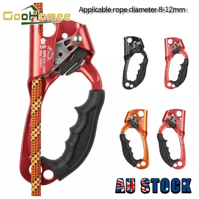 NEW L/R Rock Climbing Hand Ascender Climbing Equipment for 8~13mm Gear Rope TUPA