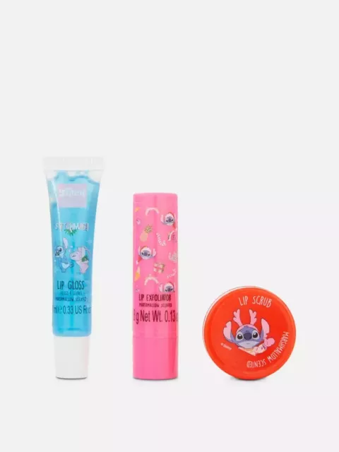 Disney Lilo & Stitch - Christmas Lip Care Set - Primark - Brand New