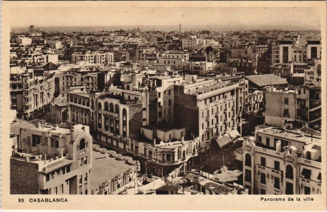 CPA AK MAROC CASABLANCA - Panorama de la ville (117997)