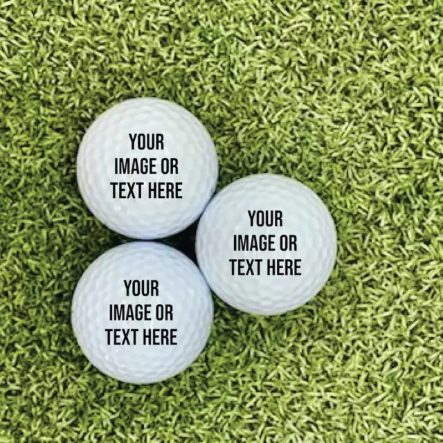 Personalised Golf Balls - Any Image or Text - Best Value on eBay
