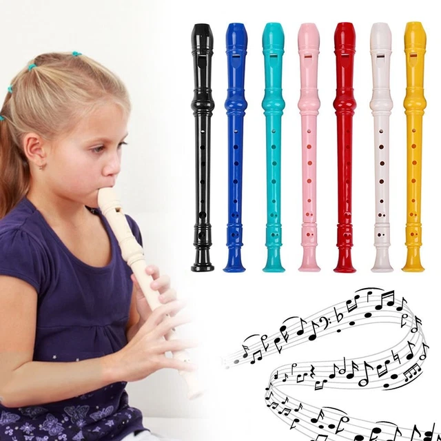 TRAINING PLASTIC LONG Flute Musical Instruments Soprano Recorder ...