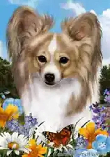 Summer House Flag - Lemon and White Papillon 18443