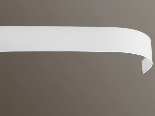 Gardinenschiene Kunststoff mit Blende 2-lfg.incl Holzkern und Retouren Bogen