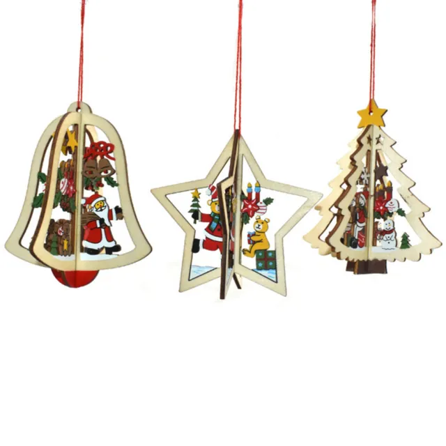 Accesorios 3D joyería estelar de cinco puntas decoraciones decoración navideña