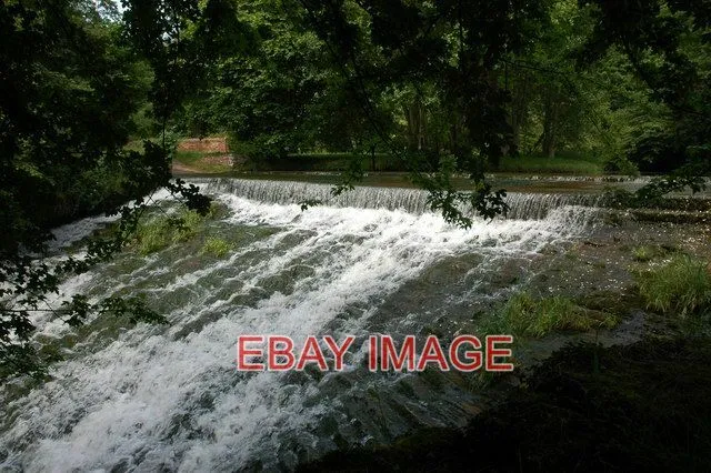 Photo  Weir On The River Rea A Ford Crosses The Top Of The Weir And A Footpath C