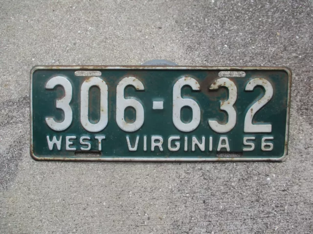 West Virginia license plate # 306 - 632