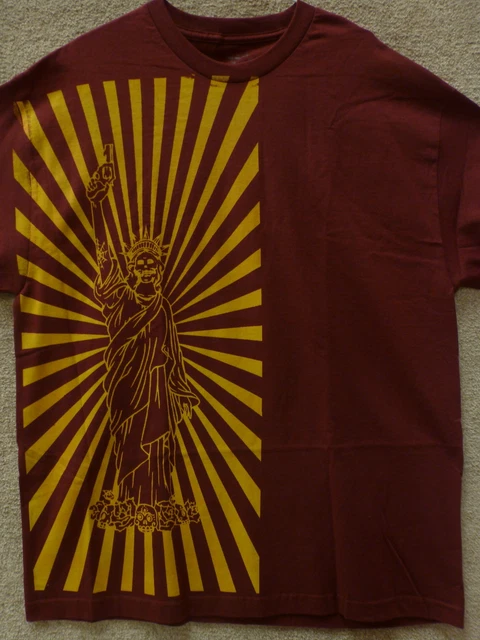 187 Inc Men T-shirt "Avenue Liberty" -- Color Maroon