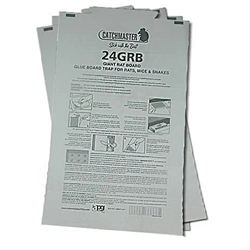 Catchmaster 24GRB Giant Glueboards (3 Boards)- For snakes, rats, mice, insects