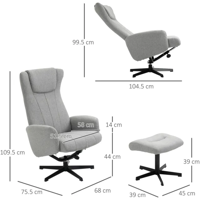 Relax Chair,Recling Chair Adjustable Back Light very comfortable 3