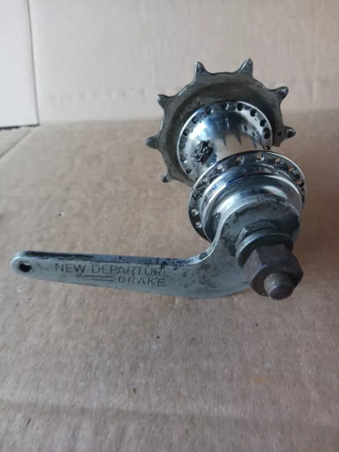 Pre-War New Departure Model D Coaster Brake Hub - Vintage Bicycle