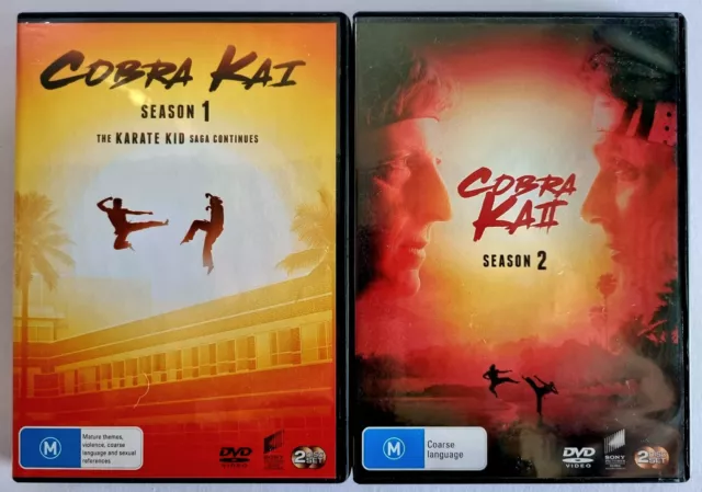 Cobra Kai: Season 1 & 2 DVD Bundle | Region 0 All | Karate Kid TV Series