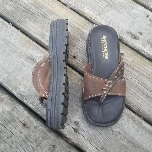 Vintage 90s y2k Skechers Jammers Chunky Strappy Flip Flop Thong Platform Sandals
