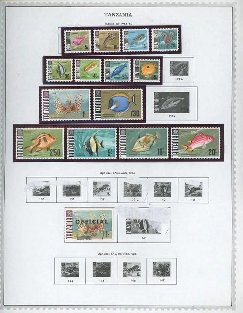 TANZANIA Album Page Lot #146 - SEE SCAN - $$$
