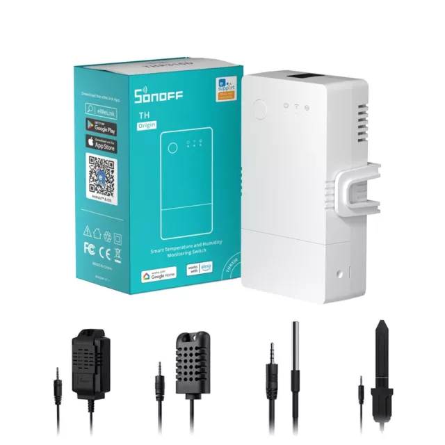 SONOFF TH Origin Wifi Temperature Humidity Monitor Switch Smart Home Controller