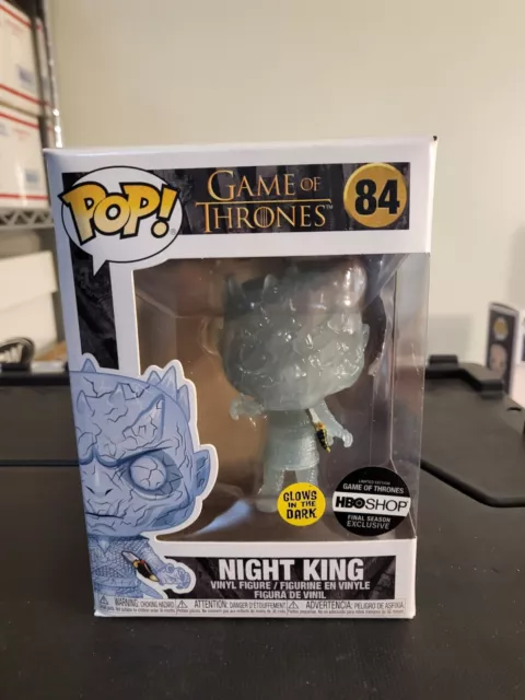 Funko Pop glow In The Dark Night King #84 Dagger HBO Shop Exclusive GITD