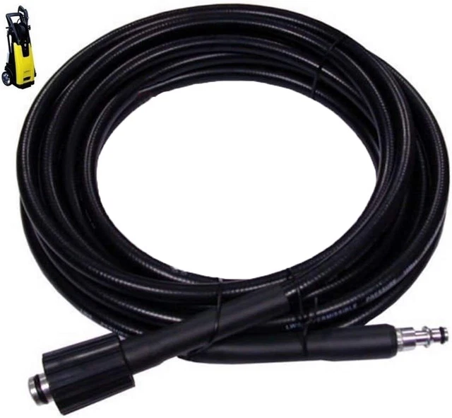 Tuyau Extension 9m Pour Nettoyeur Haute Pression - Raccords M22 Et M14 - Lavage Voiture, Jardin