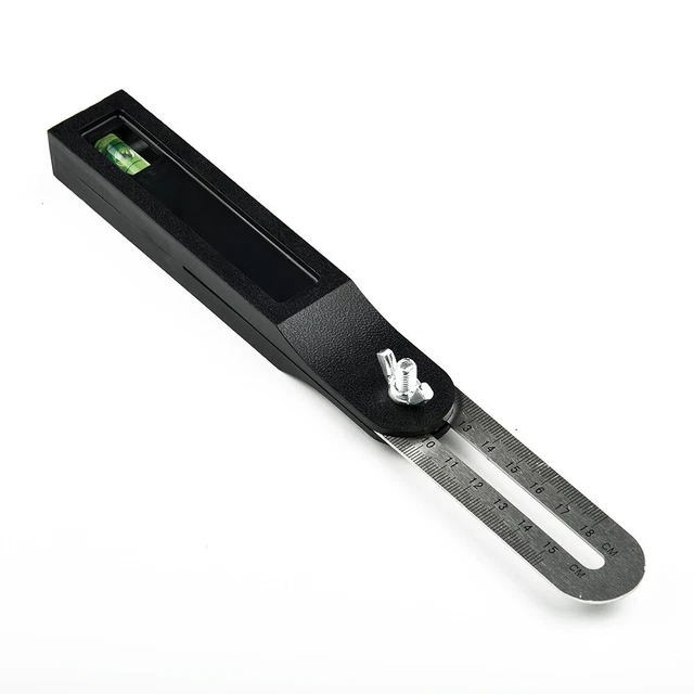 Werkzeug Winkellineal Winkelmesser mit quadratischer Spurweite Edelstahl Neu