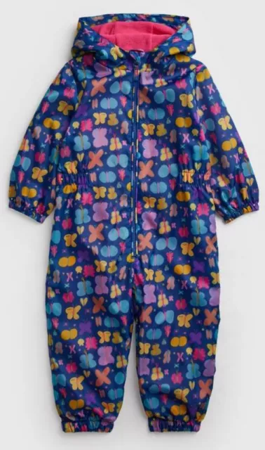 TU Butterfly Fleece Lined Puddlesuit 2-3 Years