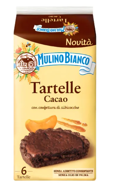 Mulino Bianco Tartelle Cacao Tortine al Cacao con Farcitura all'Albicocca 288g
