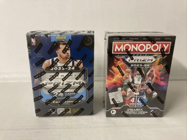 2023 2024 Nba Prizm Blaster Box  & 1 Monopoly Nba Prizm Blaster  Box  Sealed New