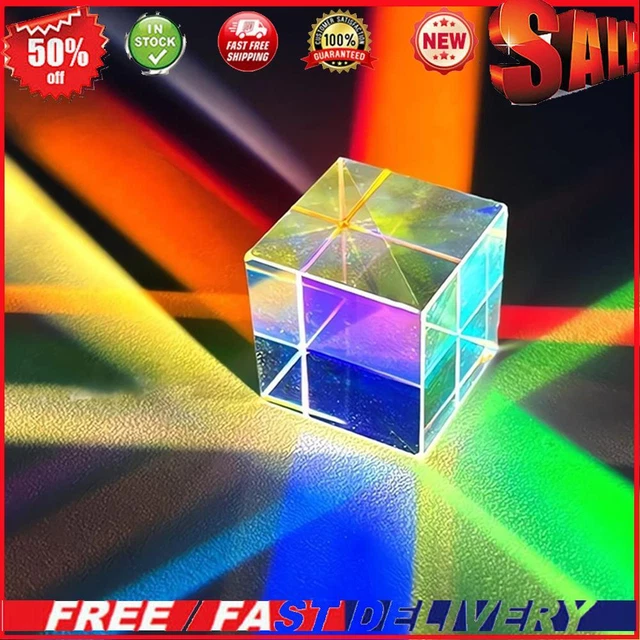 Splitter Prism Physics Gift Spectroscopic Prism Lens for Teaching Light Spectrum