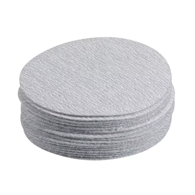 20 Pcs 3-Inch Aluminum Oxide White Dry Hook and Loop Sanding Discs 240 Grit