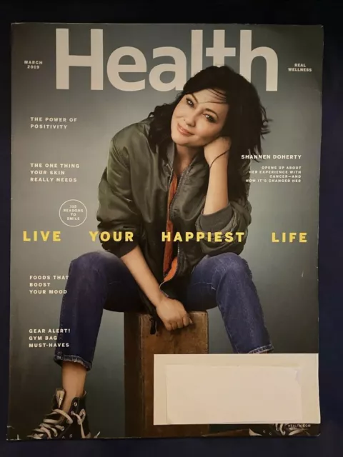 Health Magazine Shannen Doherty Food Mood Boosters March 2019 original owner