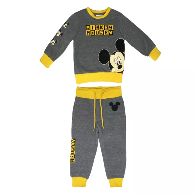 Tuta Maglione Pantalone Topolino Disney Bambino 3/8 Anni - Vh1067Grigio