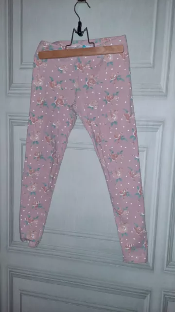 Girls pink floral leggings - Primark - Age 7-8 years