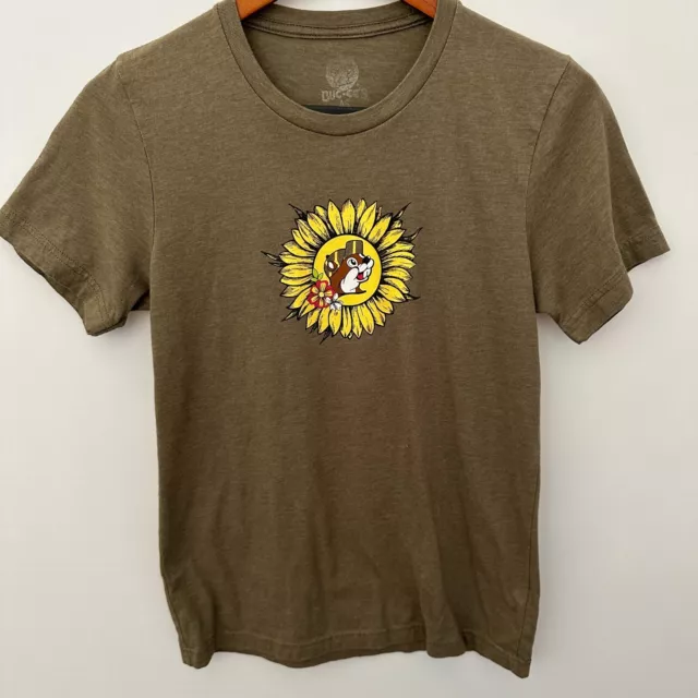 BUCEES SUNFLOWER HAPPY Gas Station Men's Short Sleeve TShirt Crew