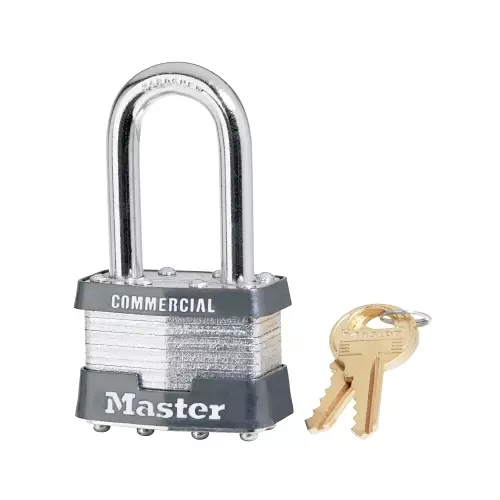 Master Lock No. 1 Laminated Steel Padlock, 5/16 Inches Dia