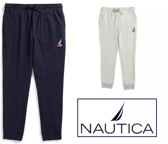 Nautica Men's Joggers Pant French Terry American Flag