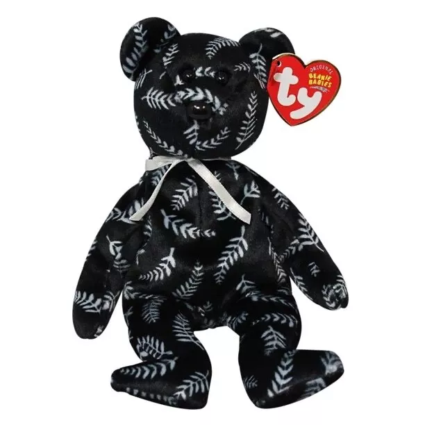 Ty Beanie Baby - SILVER THE BEAR 8.5" AP EXCLUSIVE  NEW MWMT's