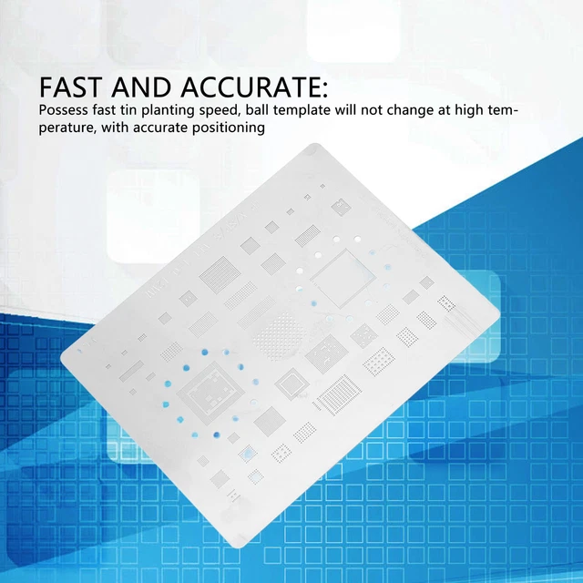 BGA Reballing Stencil CPU BGA Reballing Stencil Template Acciaio Foro