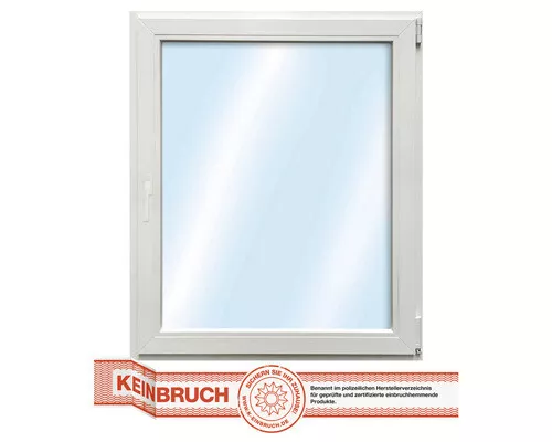 Kunststofffenster 1-flg. RC2 VSG ARON Basic weiß 650x1000 mm DIN Rechts