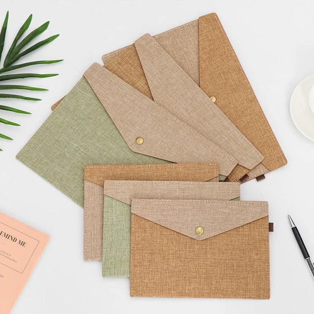 Simple File Bag SIMPLE DOCUMENT BAG File Folder Canvas Felt File Briefcase Paper Holder ...