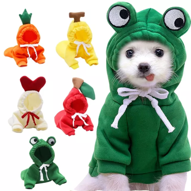Pet Clothes Dogs Hooded Sweatshirt Warm Coat Cat Sweater Cold Puppy