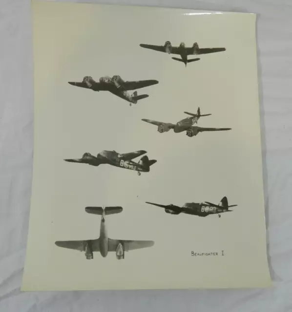 WW2 British Royal Air Force Bristol Beaufighter Fighter Aircraft Photograph 10x8