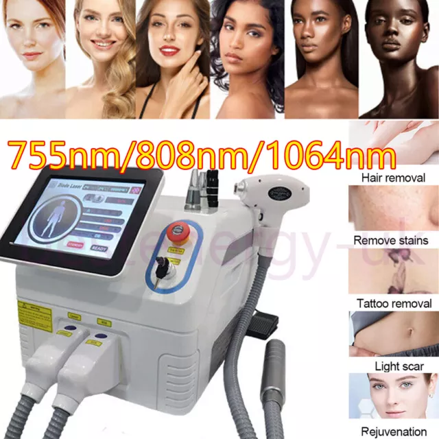 755/808/1064nm Picoseconde diode laser corps bikini épilation Skincare machine