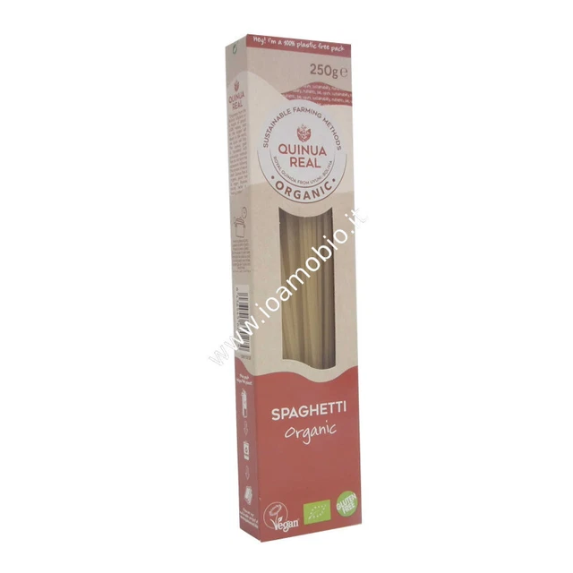 Quinua Real - Spaghetti biologici di Riso e Quinoa 250g- Pasta Bio senza glutine