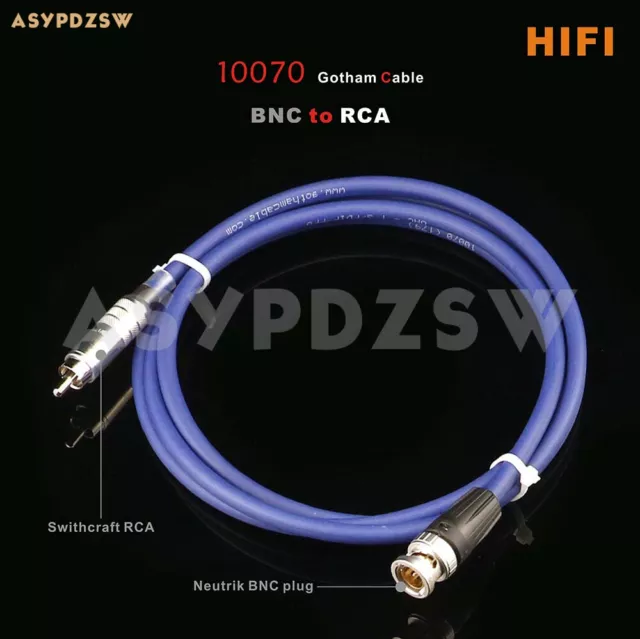 HIFI Gotham 10070 GAC-1 SPDIF 75 Ohm Clock Wire Digital Coaxial Cable