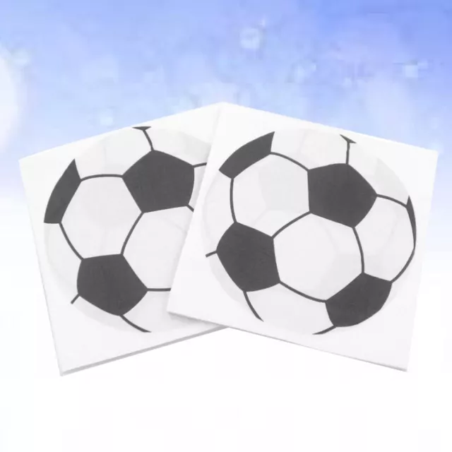 80 stücke und Weiß Ball Gedruckt Fußball Papierserviette Sport für